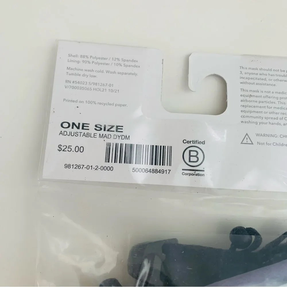 NEW pack of Athleta girl made to move masks with nose bridge 3 total masks